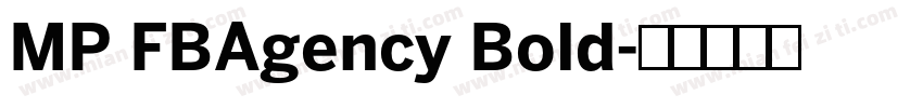 MP FBAgency Bold字体转换